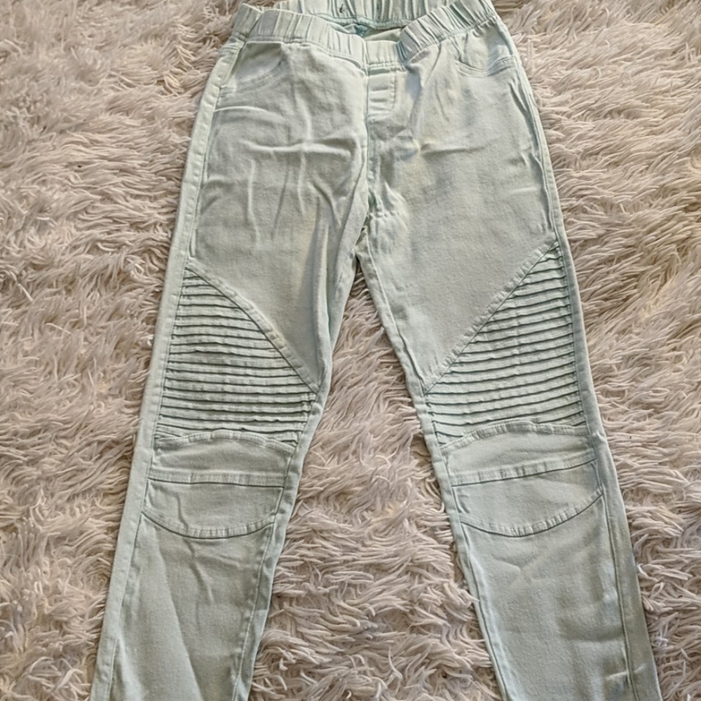 Mint Moto jeggings